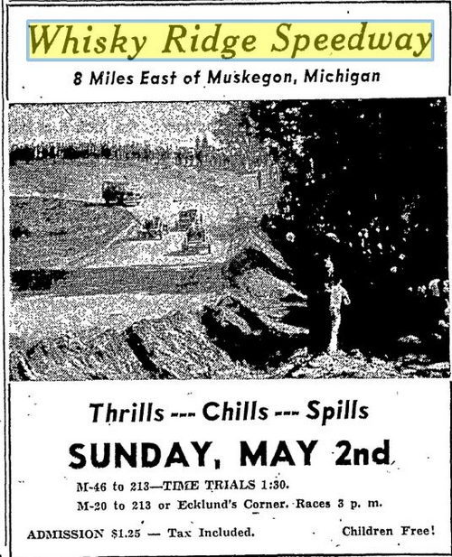Whiskey Ridge Raceway (Whiskey Ridge Speedway, Whisky Ridge) - April 1948 Ad